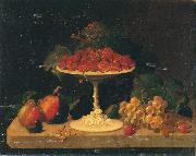 Severin Roesen Still life with Strawberries oil painting